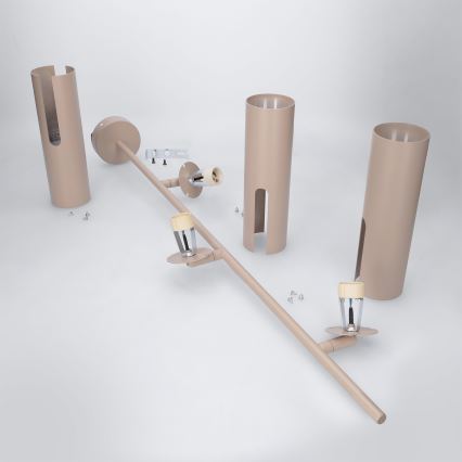 Brilagi - Taklampa på stång BRANCH 3xGU10/30W/230V beige