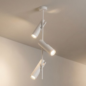 Brilagi - Taklampa på stång BRANCH 3xGU10/30W/230V vit