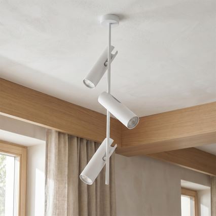 Brilagi - Taklampa på stång BRANCH 3xGU10/30W/230V vit