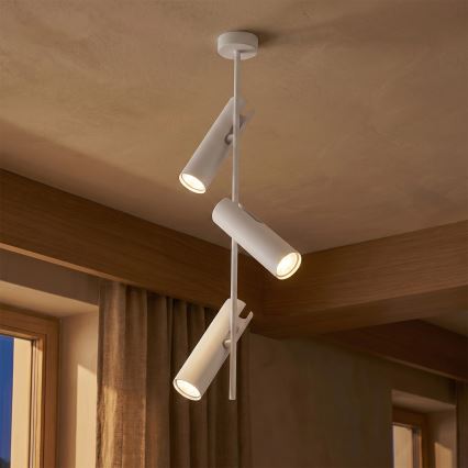 Brilagi - Taklampa på stång BRANCH 3xGU10/30W/230V vit
