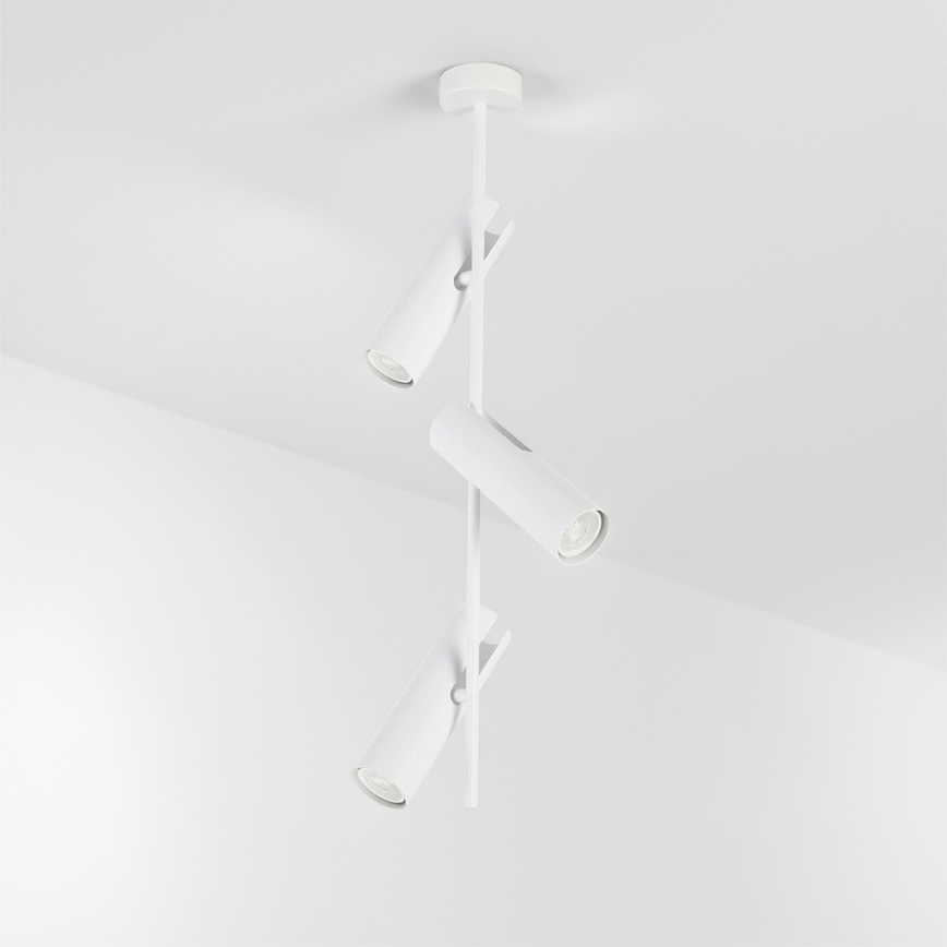 Brilagi - Taklampa på stång BRANCH 3xGU10/30W/230V vit