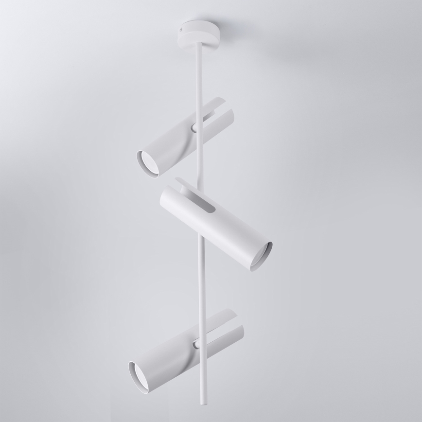 Brilagi - Taklampa på stång BRANCH 3xGU10/30W/230V vit
