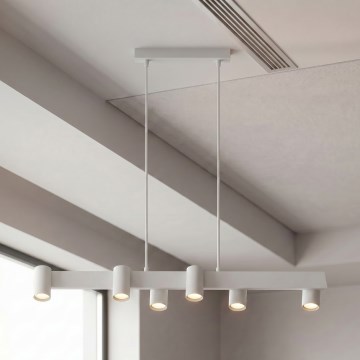 Brilagi - Taklampa på vajer SELE 6xGU10/30W/230V vit