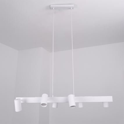 Brilagi - Taklampa på vajer SELE 6xGU10/30W/230V vit