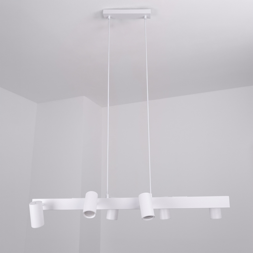 Brilagi - Taklampa på vajer SELE 6xGU10/30W/230V vit