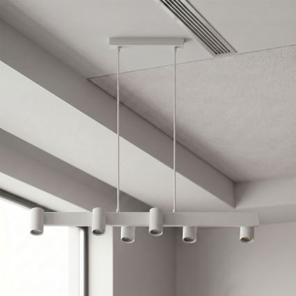 Brilagi - Taklampa på vajer SELE 6xGU10/30W/230V vit