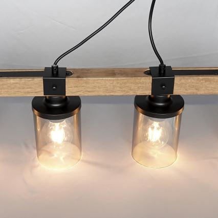 Brilagi - Taklampa på vajer VISTA 4xE27/60W/230V ek