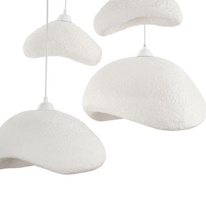 Brilagi - Taklampa på vajer WABI SABI 4xE27/40W/230V Ø 90 cm vit