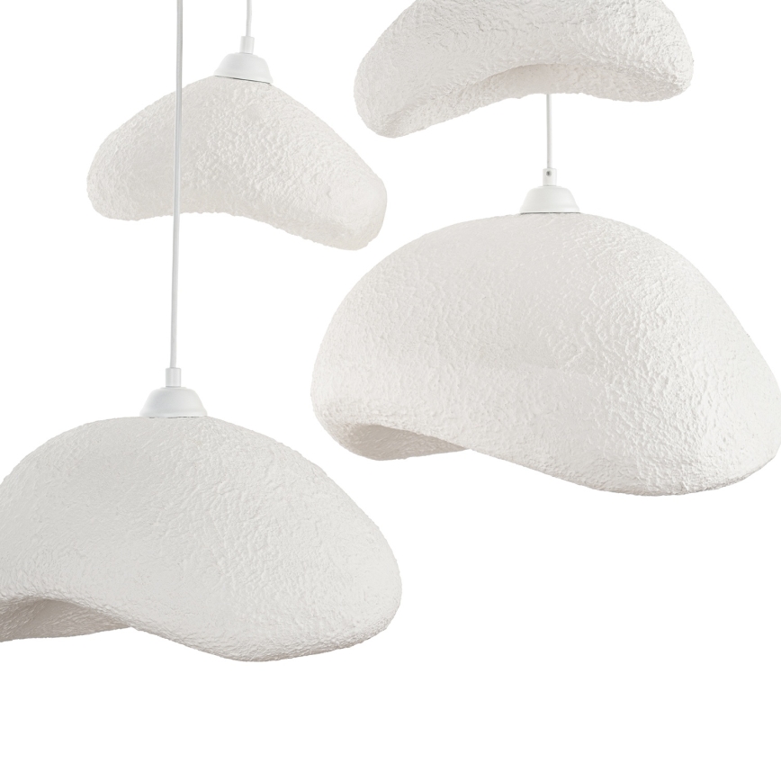 Brilagi - Taklampa på vajer WABI SABI 4xE27/40W/230V Ø 90 cm vit