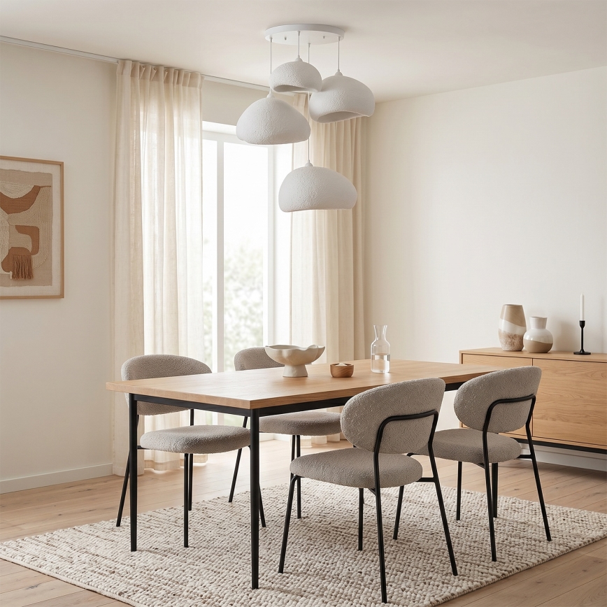 Brilagi - Taklampa på vajer WABI SABI 4xE27/40W/230V Ø 95 cm vit