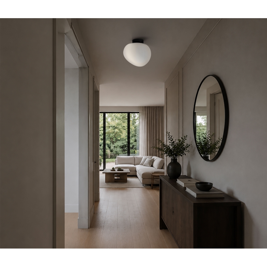 BRILAGI - Taklampa PEBBLES 1xE27/40W/230V Ø 30 cm svart