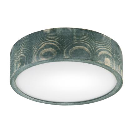 Brilagi - Taklampa PINO 1xE27/15W/230V furu/grön, Ø 27,5 cm