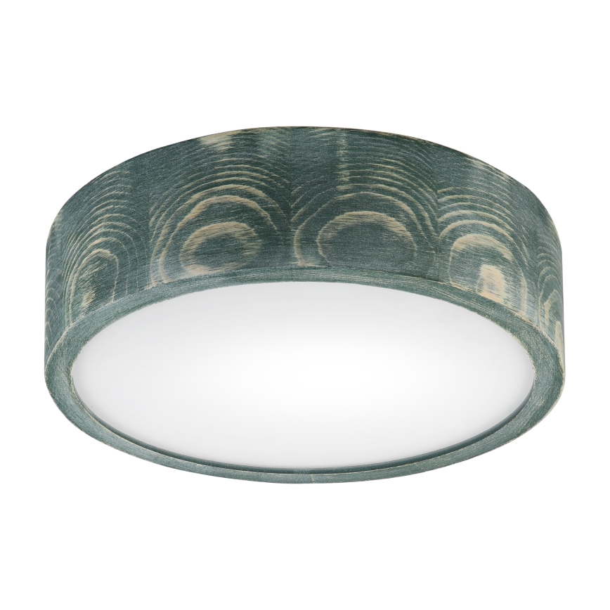 Brilagi - Taklampa PINO 1xE27/15W/230V furu/grön, Ø 27,5 cm