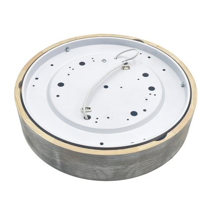 Brilagi - Taklampa PINO 2xE27/15W/230V furu/silver Ø 37,5 cm