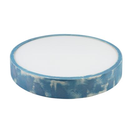 Brilagi - Taklampa PINO 3xE27/15W/230V furu/blå Ø 47,5 cm