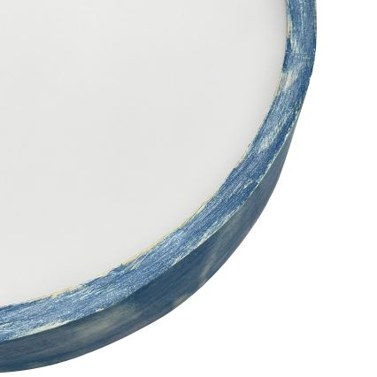 Brilagi - Taklampa PINO 3xE27/15W/230V furu/blå Ø 47,5 cm