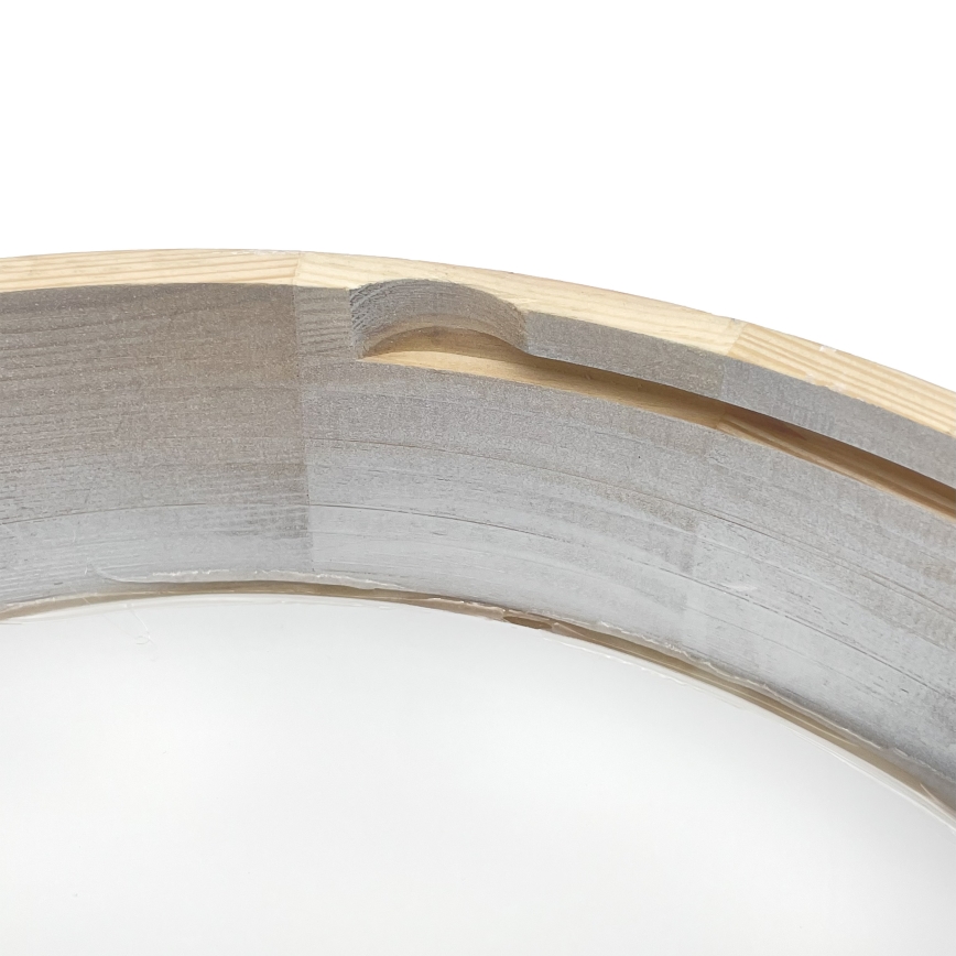 Brilagi - Taklampa PINO 3xE27/15W/230V i furu/silverfärgad Ø 47,5 cm