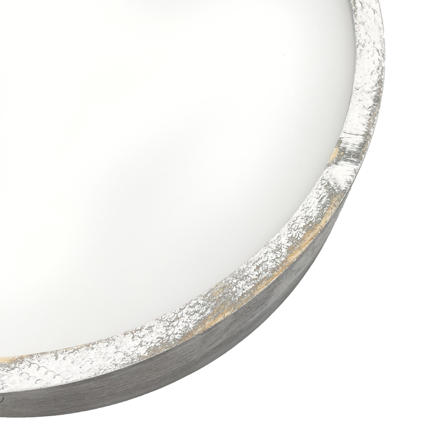 Brilagi - Taklampa PINO 3xE27/15W/230V i furu/silverfärgad Ø 47,5 cm