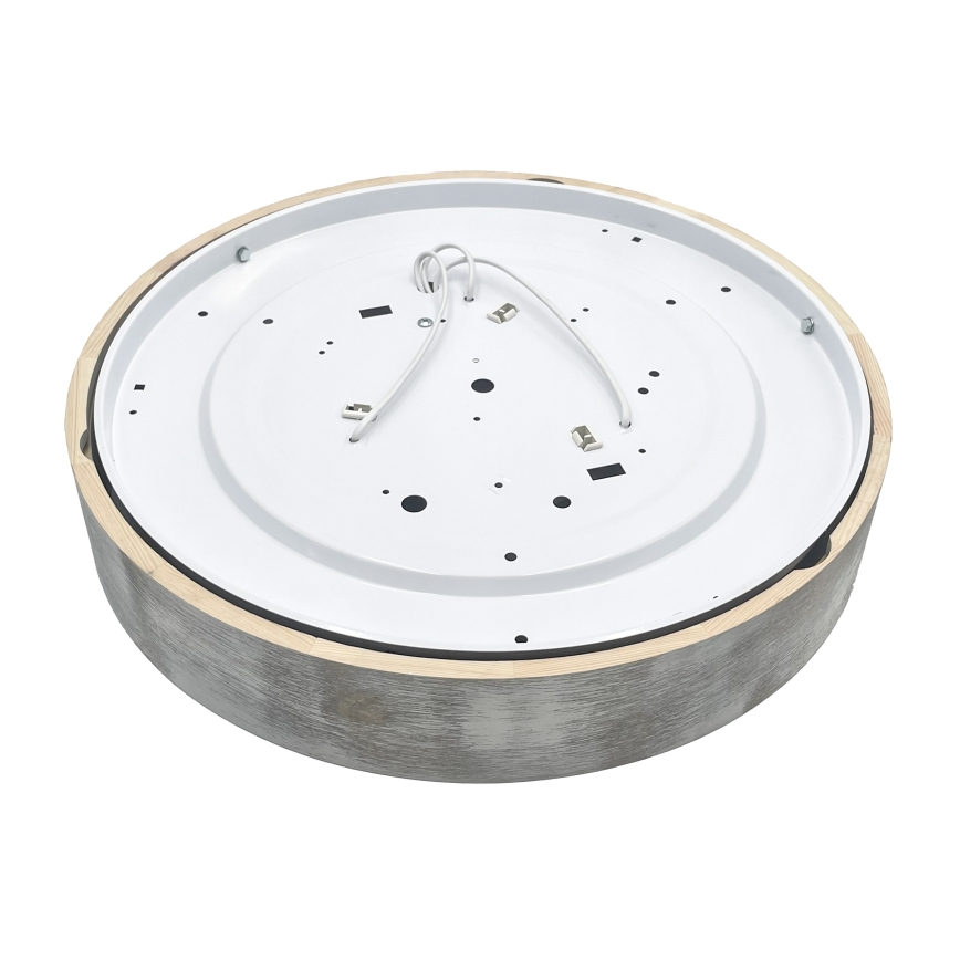 Brilagi - Taklampa PINO 3xE27/15W/230V i furu/silverfärgad Ø 47,5 cm