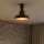 Brilagi - Taklampa PYRONIC 1xE27/40W/230V Ø 32 cm brons/patina