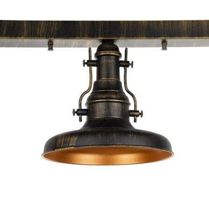 Brilagi - Taklampa PYRONIC 3xE27/40W/230V brons/patina