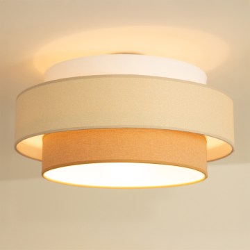 Brilagi - Taklampa RESNA 1x E27/60W/230V Ø 40 cm krämvit/beige