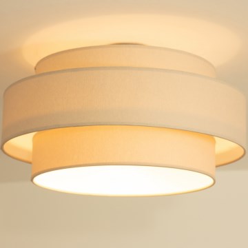 Brilagi - Taklampa RESNA 1xE27/60W/230V Ø 40 cm beige