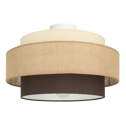 Brilagi - Taklampa RESNA 1xE27/60W/230V Ø 40 cm beige/svart