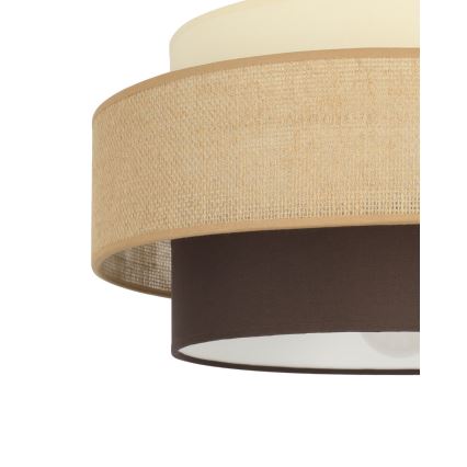 Brilagi - Taklampa RESNA 1xE27/60W/230V Ø 40 cm beige/svart