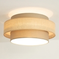 Brilagi - Taklampa RESNA 1xE27/60W/230V Ø 40 cm brun/beige