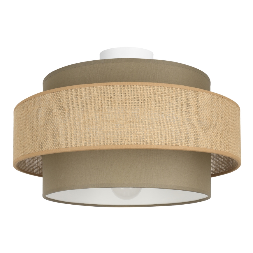 Brilagi - Taklampa RESNA 1xE27/60W/230V Ø 40 cm brun/beige