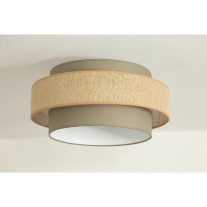 Brilagi - Taklampa RESNA 1xE27/60W/230V Ø 40 cm brun/beige