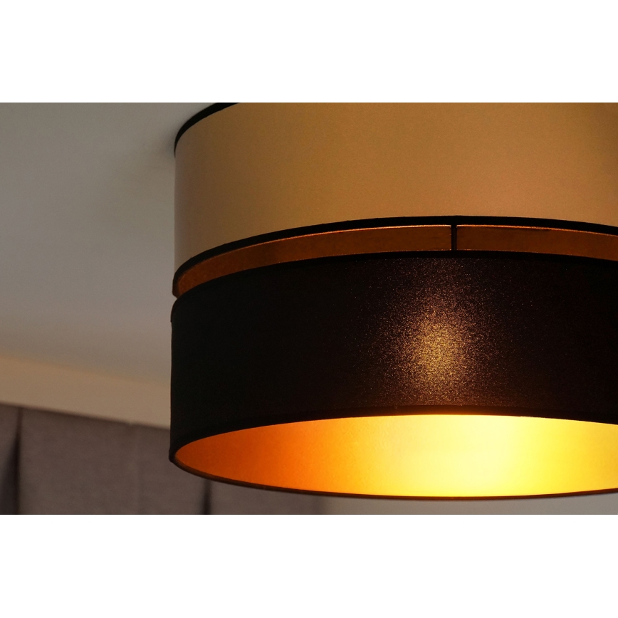 Brilagi - Taklampa ROYAL 1xE27/15W/230V diameter 40 cm svart/guld