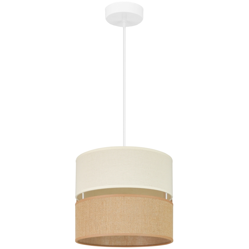 Brilagi - Taklampa ROYAL YUTE 1xE27/15W/230V Ø 25 cm beige/kräm