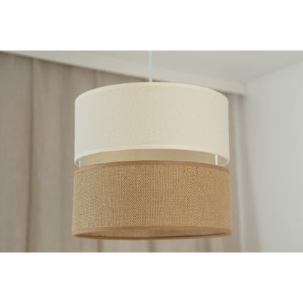Brilagi - Taklampa ROYAL YUTE 1xE27/15W/230V Ø 25 cm beige/kräm