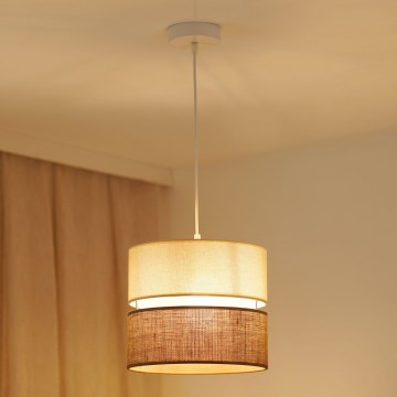 Brilagi - Taklampa ROYAL YUTE 1xE27/15W/230V Ø 25 cm beige/kräm