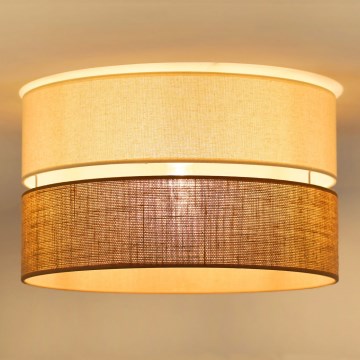 Brilagi - Taklampa ROYAL YUTE 1xE27/15W/230V Ø 40 cm beige/kräm