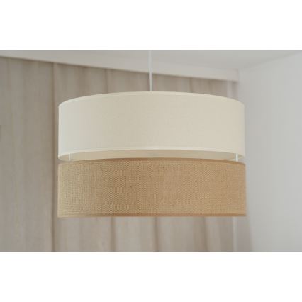 Brilagi - Taklampa ROYAL YUTE 1xE27/15W/230V Ø 40 cm beige/kräm
