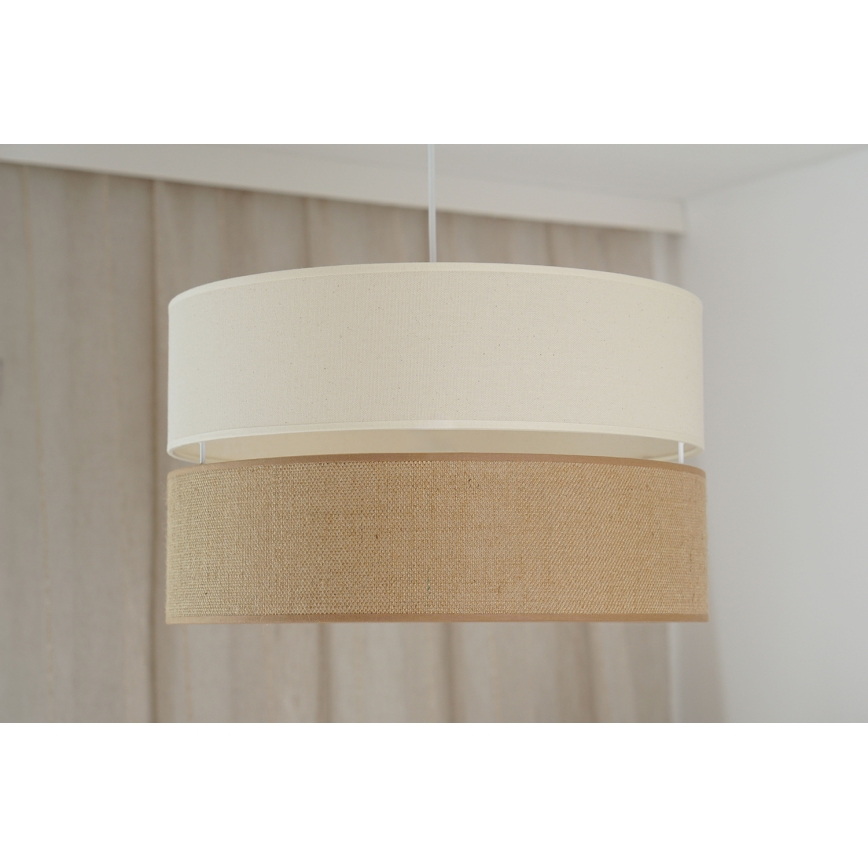 Brilagi - Taklampa ROYAL YUTE 1xE27/15W/230V Ø 40 cm beige/kräm