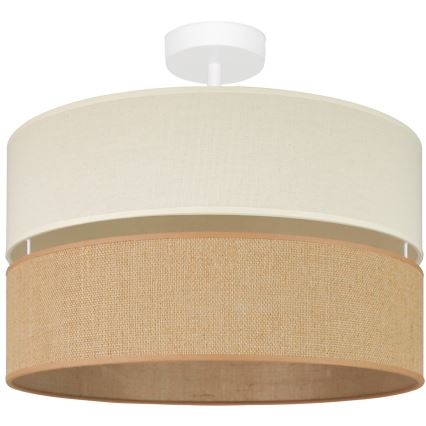 Brilagi - Taklampa ROYAL YUTE 1xE27/15W/230V Ø 40 cm beige/kräm