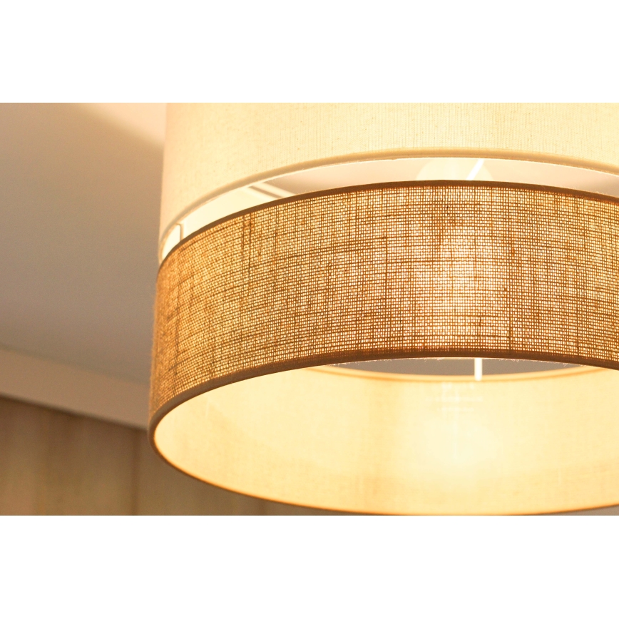 Brilagi - Taklampa ROYAL YUTE 1xE27/15W/230V Ø 40 cm beige/kräm