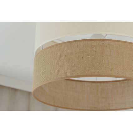 Brilagi - Taklampa ROYAL YUTE 1xE27/15W/230V Ø 40 cm beige/kräm