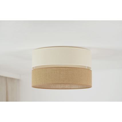 Brilagi - Taklampa ROYAL YUTE 1xE27/15W/230V Ø 40 cm beige/kräm