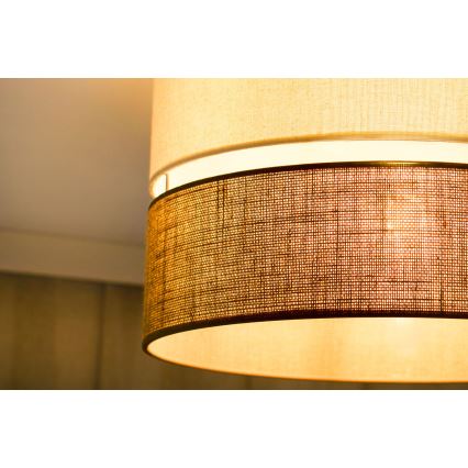 Brilagi - Taklampa ROYAL YUTE 1xE27/15W/230V Ø 40 cm beige/kräm