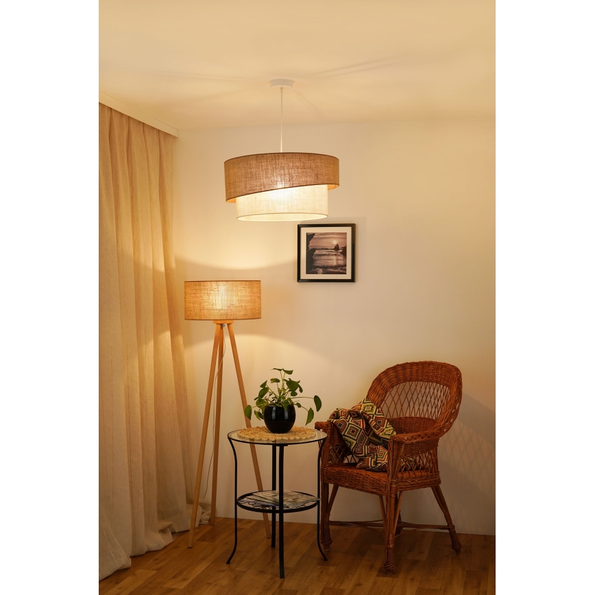 Brilagi - Taklampa SHINE 1xE27/15W/230V Ø 50 cm beige/kräm