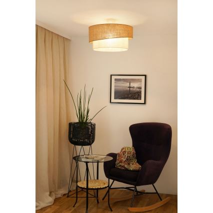 Brilagi - Taklampa SHINE 1xE27/15W/230V Ø 50 cm beige/kräm
