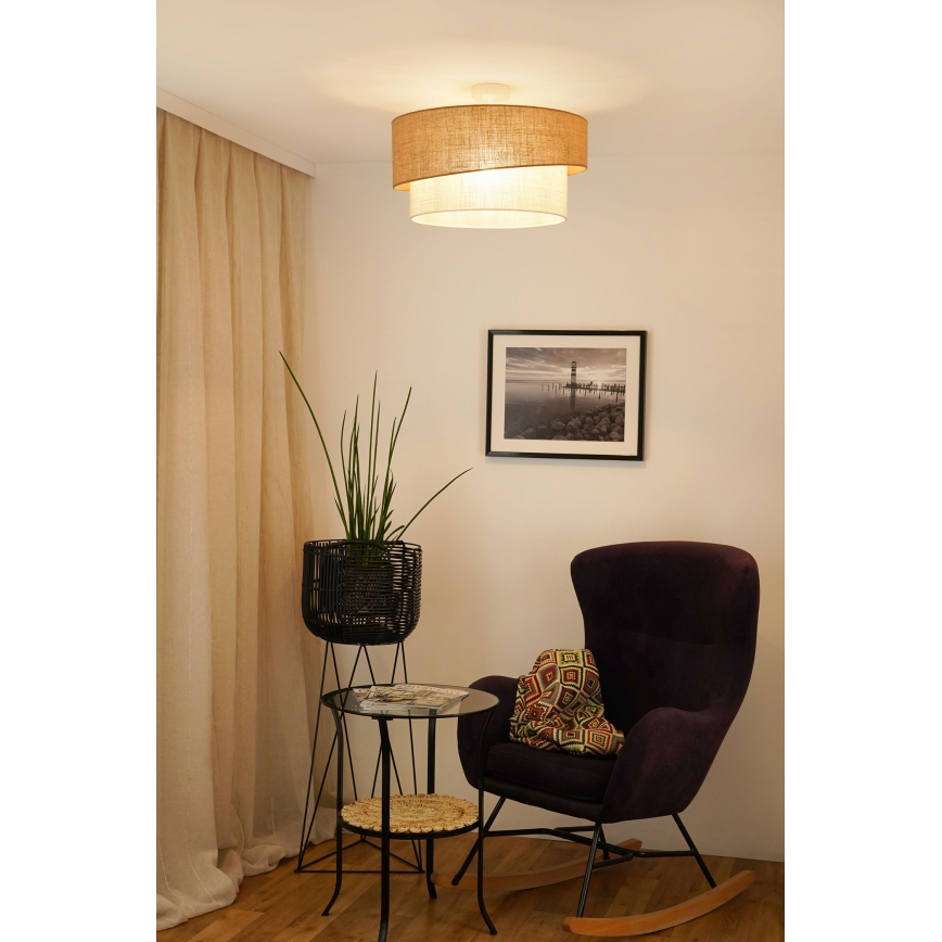 Brilagi - Taklampa SHINE 1xE27/15W/230V Ø 50 cm beige/kräm