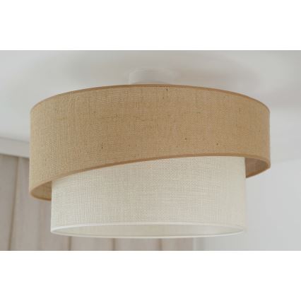 Brilagi - Taklampa SHINE 1xE27/15W/230V Ø 50 cm beige/kräm