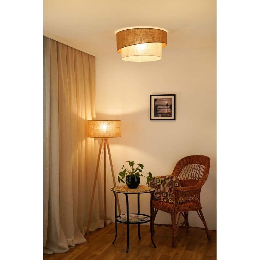 Brilagi - Taklampa SHINE 1xE27/15W/230V Ø 50 cm beige/kräm