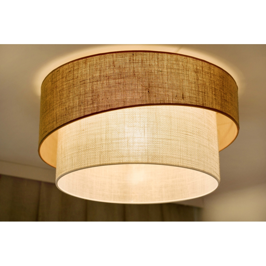 Brilagi - Taklampa SHINE 1xE27/15W/230V Ø 50 cm beige/kräm